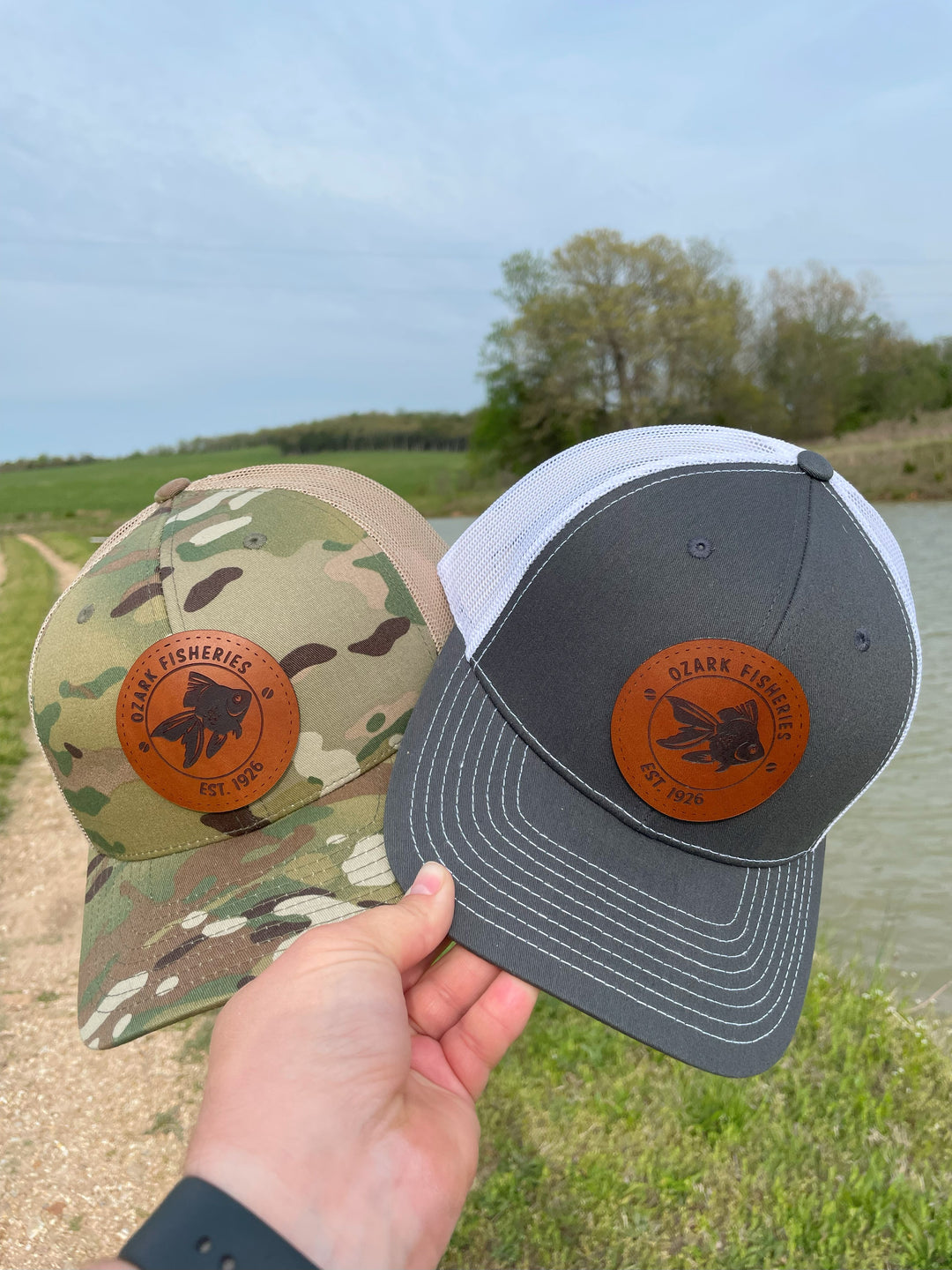 Ozark Fisheries Hat with Leather Patch