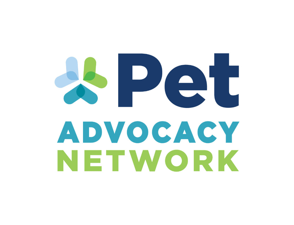 Logo of Pet Advocacy Network with a colorful logo on a white background